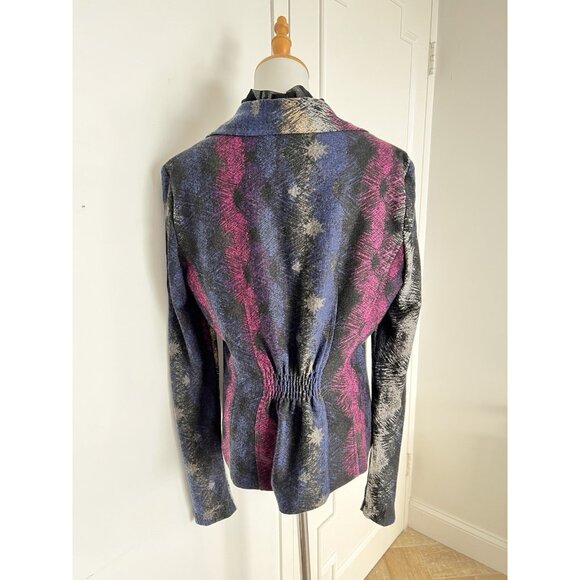 VTG Alberto Makali Jacket Womens L Abstract Boho Velvet Dark Romance Made in USA - Picture 10 of 16